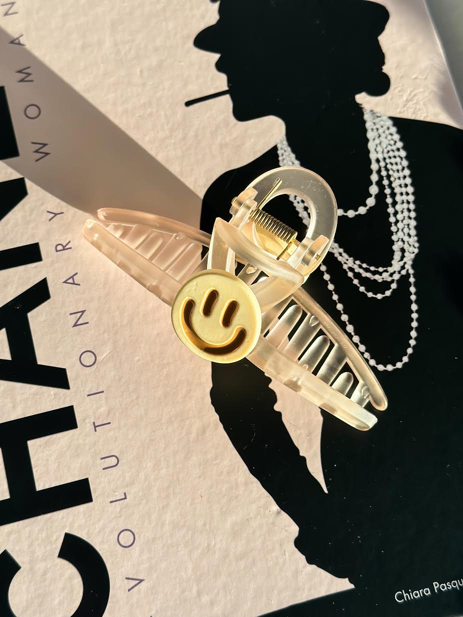 Smiley Face Claw Clip