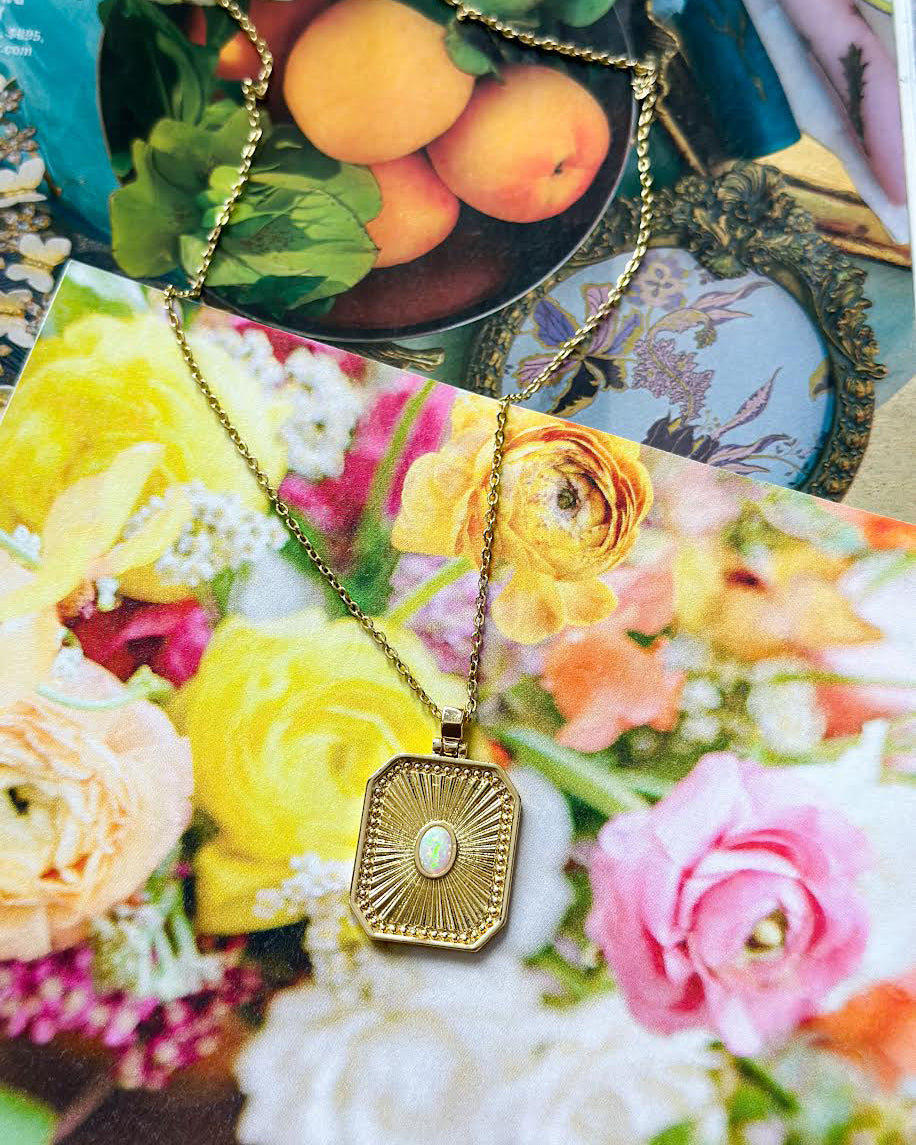 Sunburst Opal Necklace