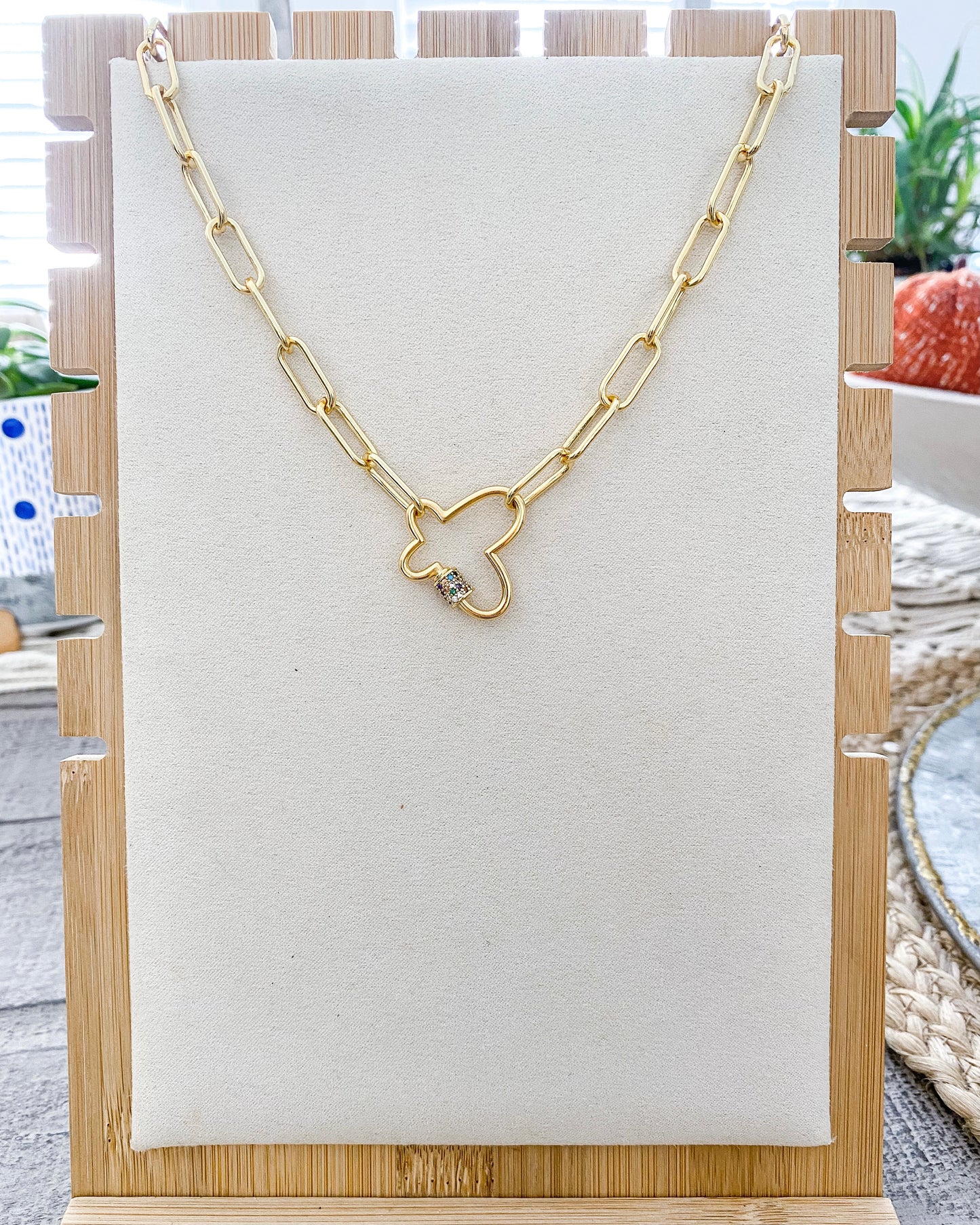Gemma Necklace (24k Gold Filled)