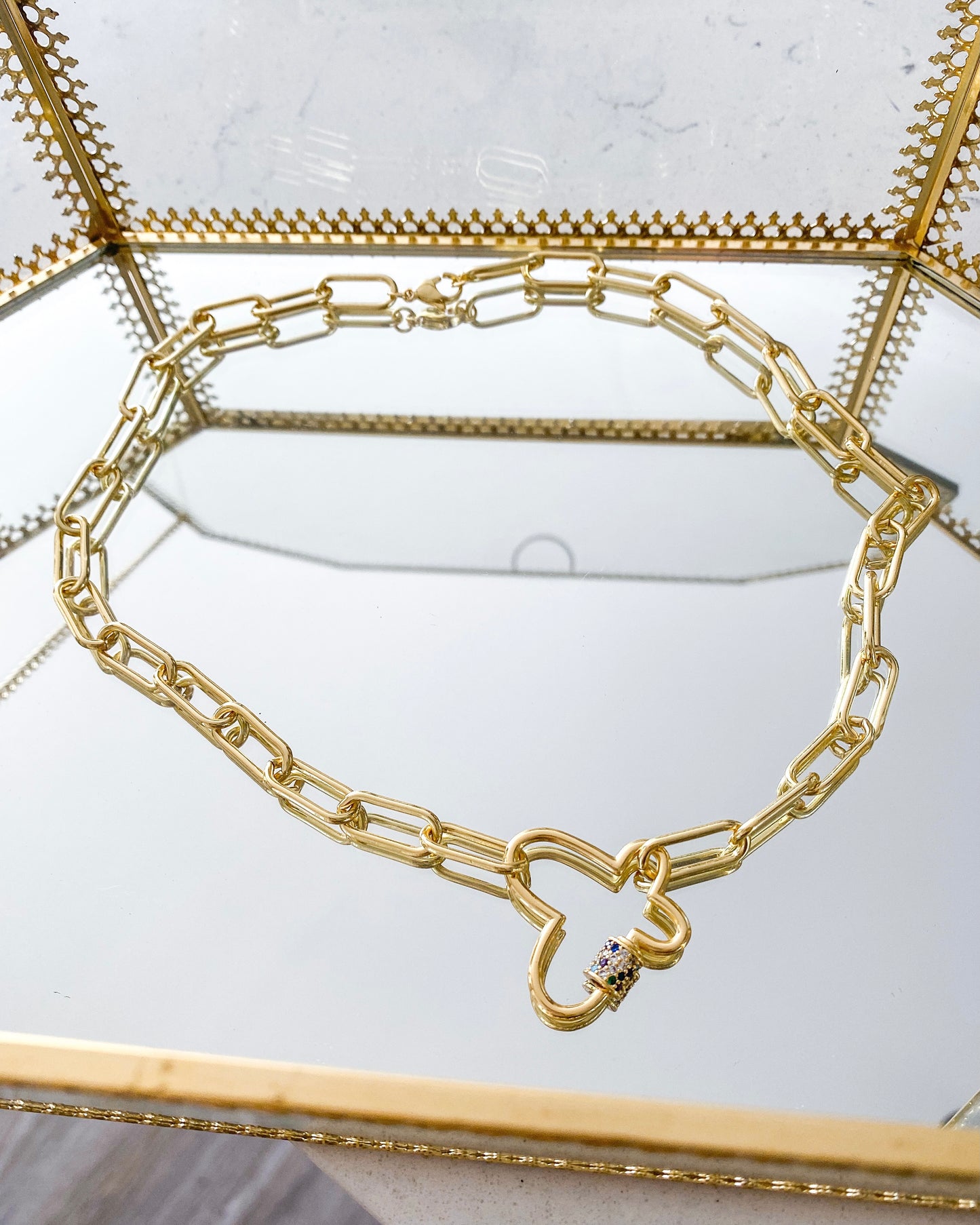 Gemma Necklace (24k Gold Filled)