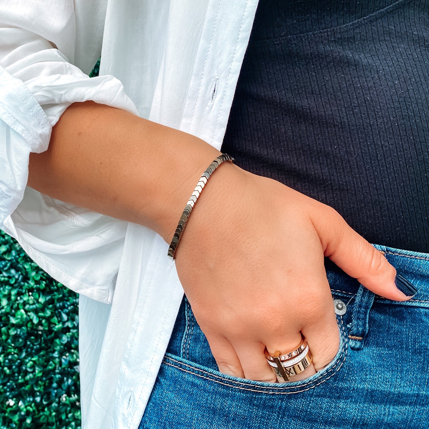 Gold Arrow Chain Bracelet