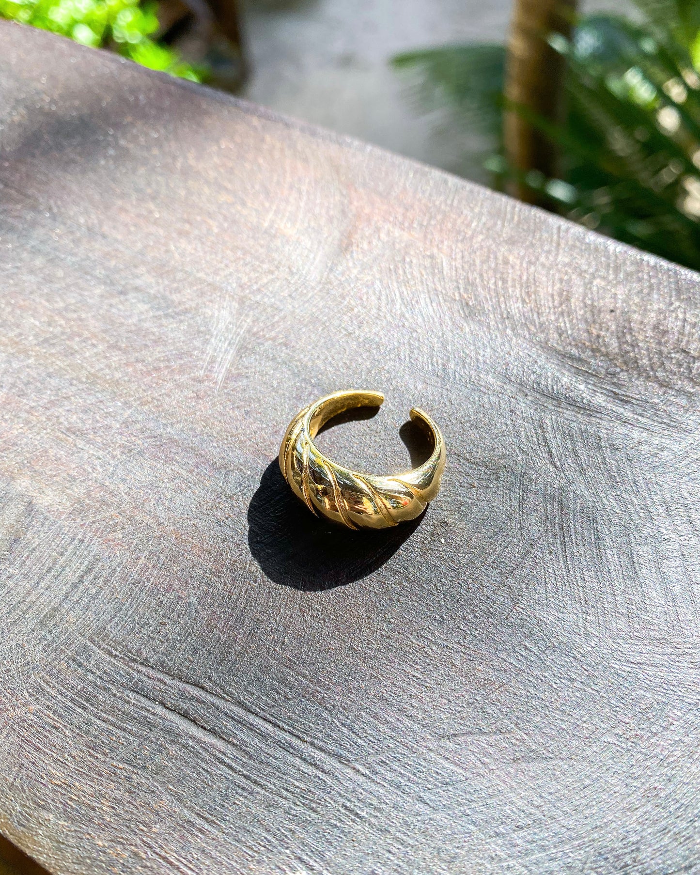 Gold Twist Ring