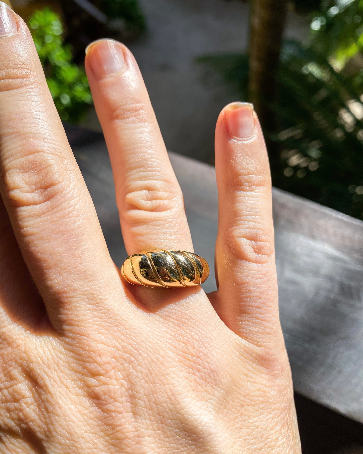 Gold Twist Ring