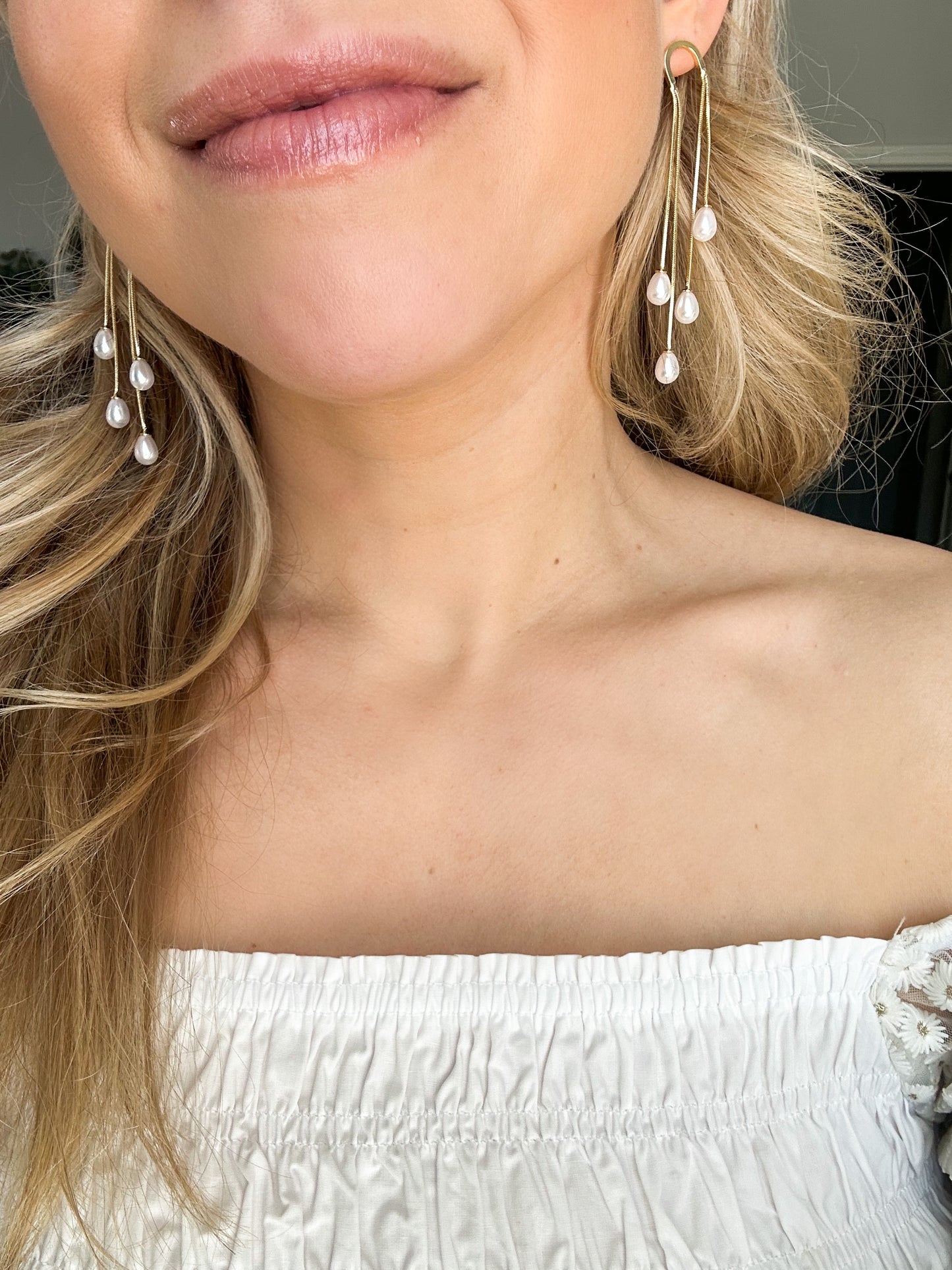 Paris Pearl Drop Earrings