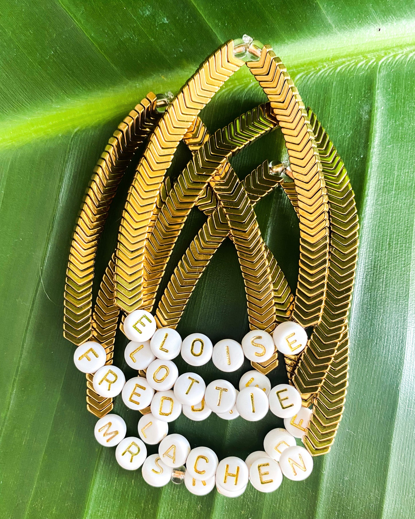 Personalized Gold Arrow Bracelet