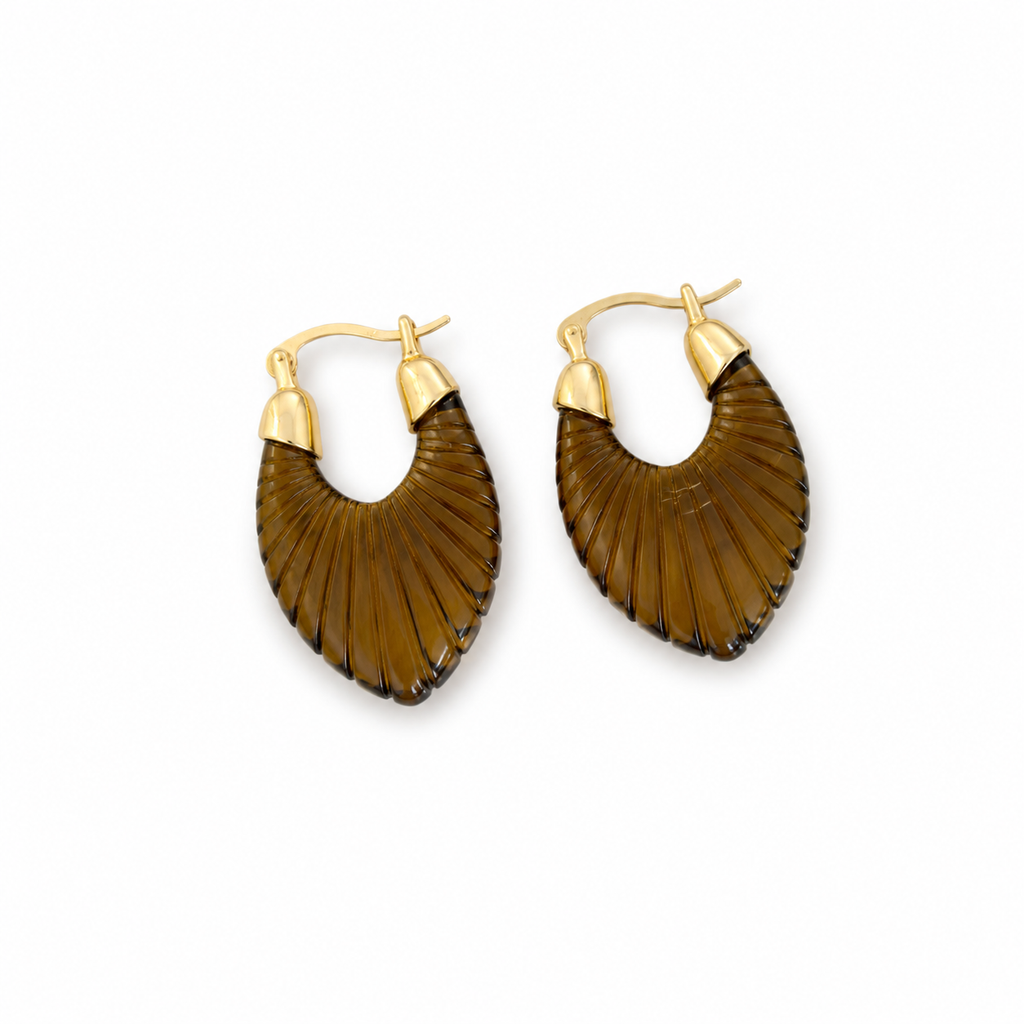 Thick Hoop Colored Earrings
