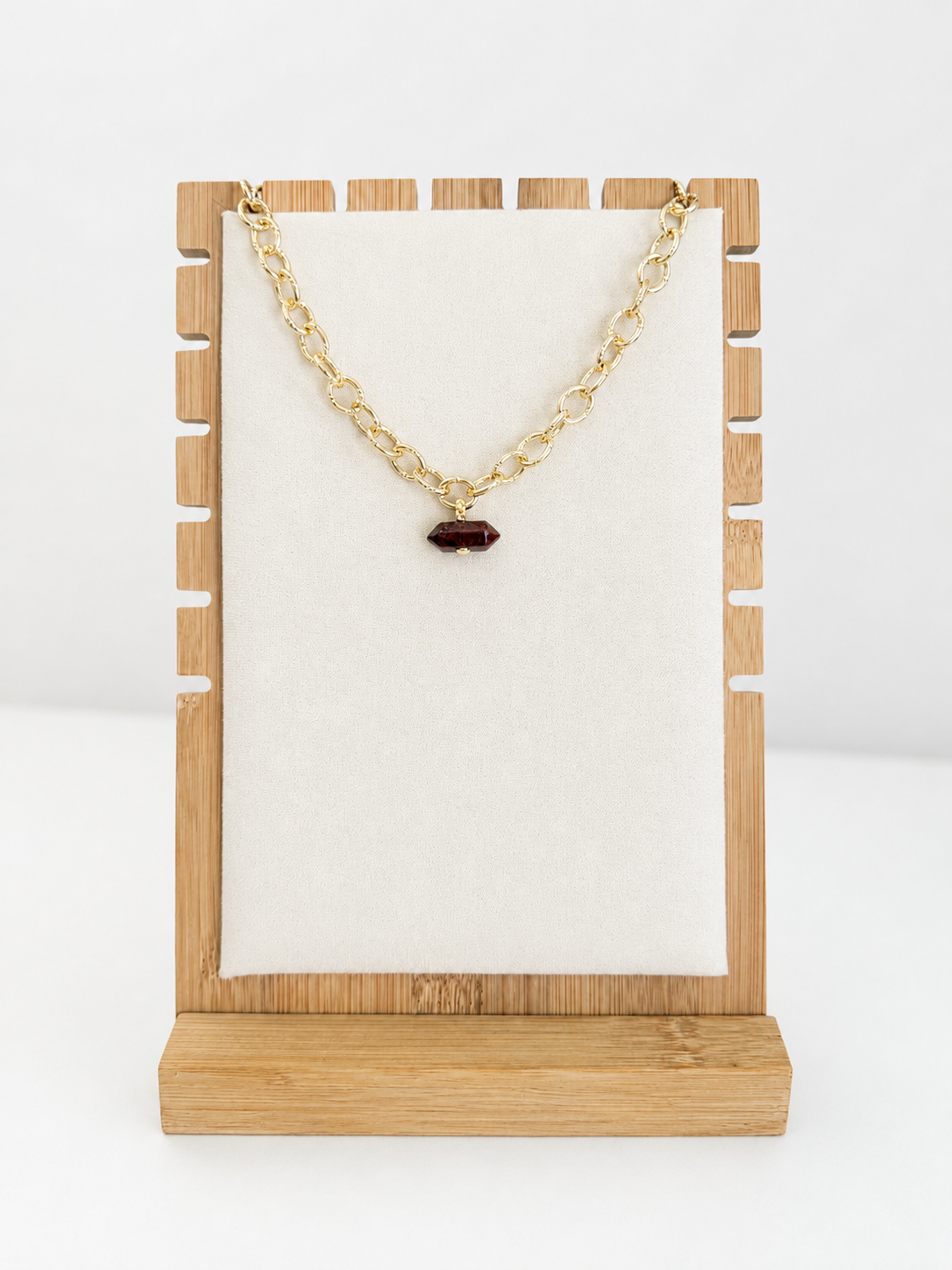 T Bar Stone Pendant Necklace