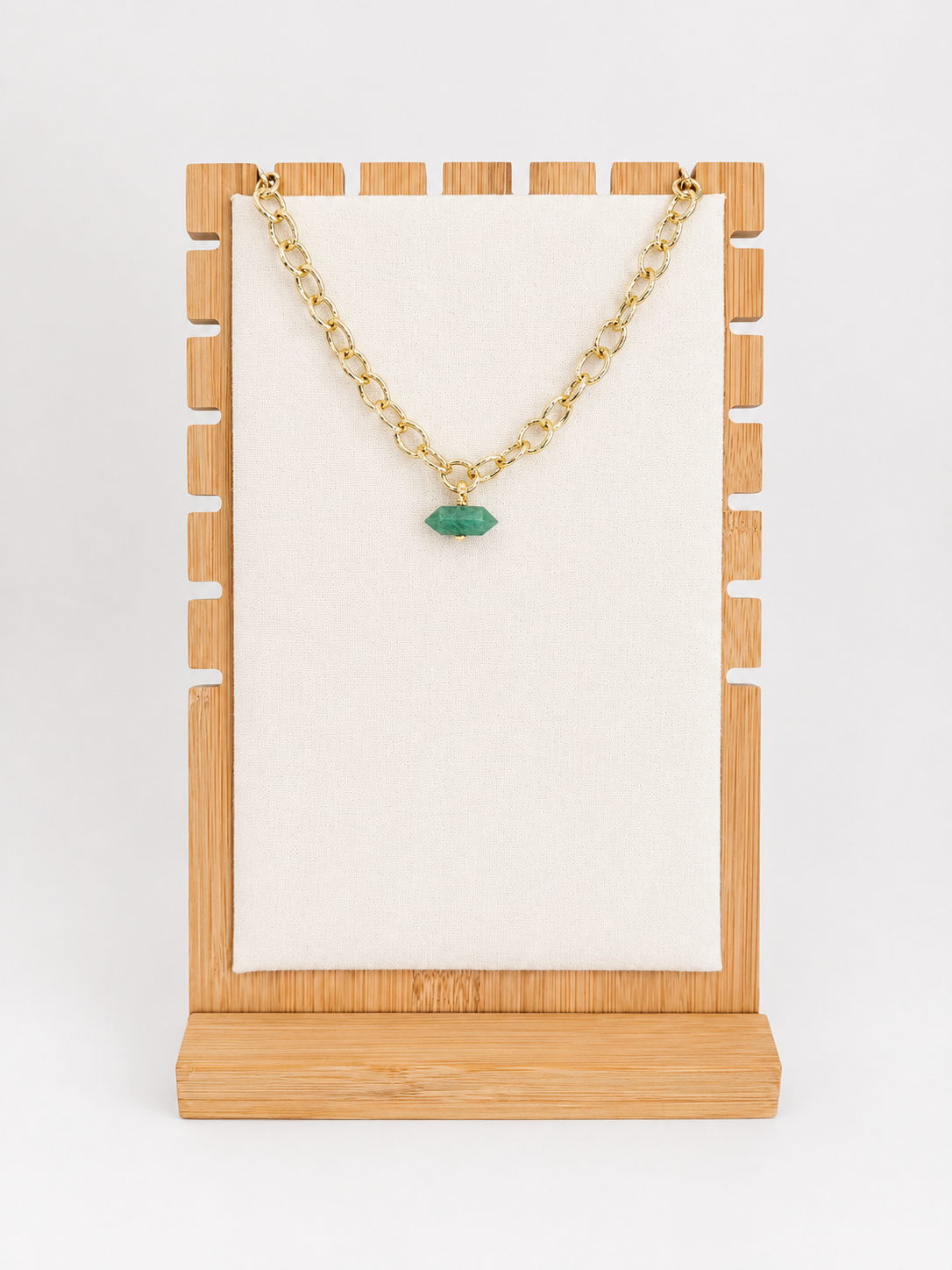 T Bar Stone Pendant Necklace