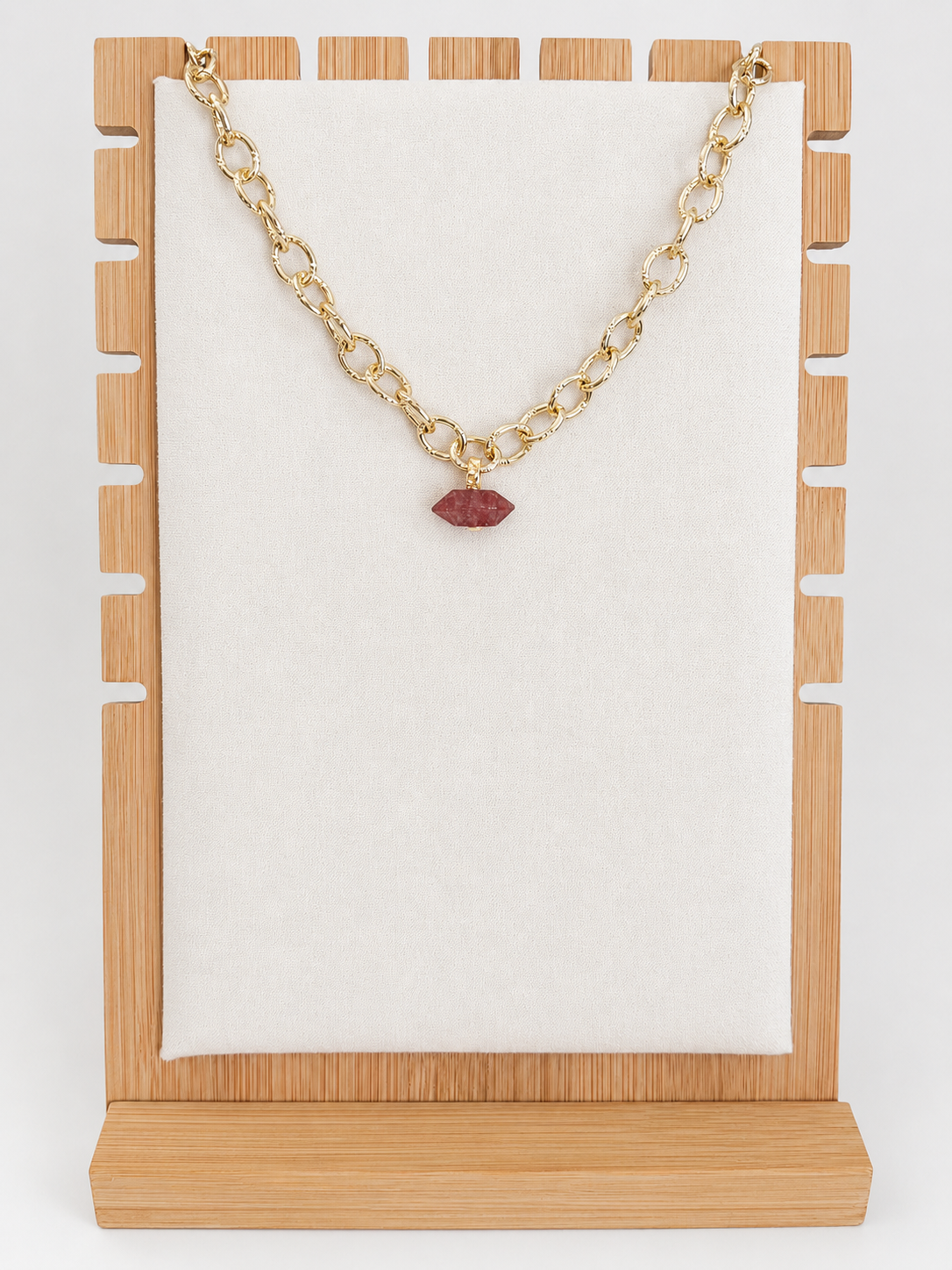 T Bar Stone Pendant Necklace