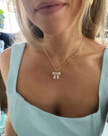 Pearl Bow Necklace