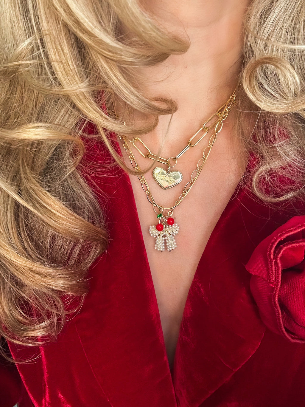 Pearl Bow Necklace