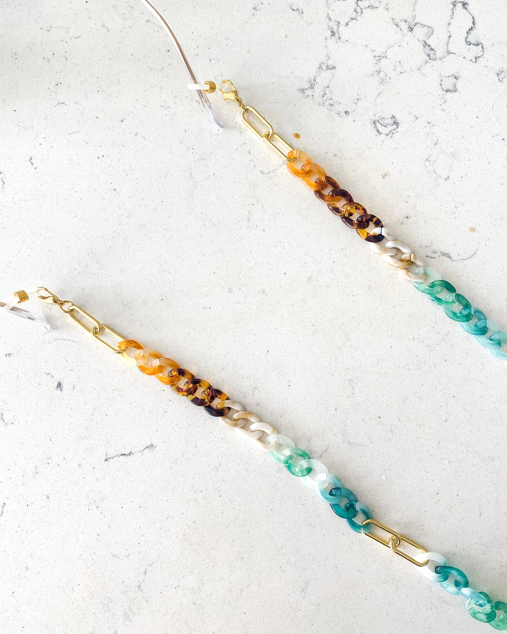 Emerald/Tan Sunglasses Chain
