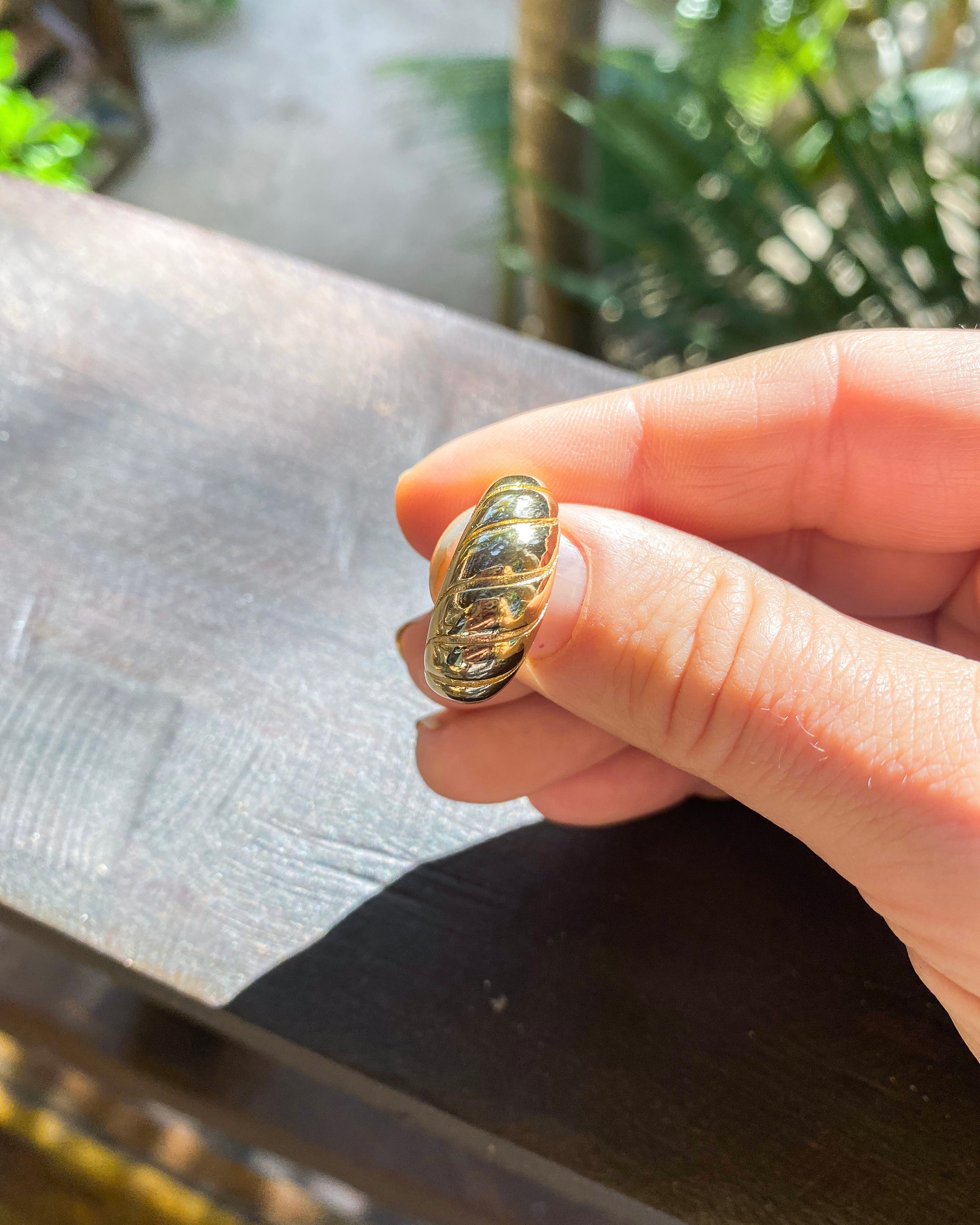Gold Twist Ring