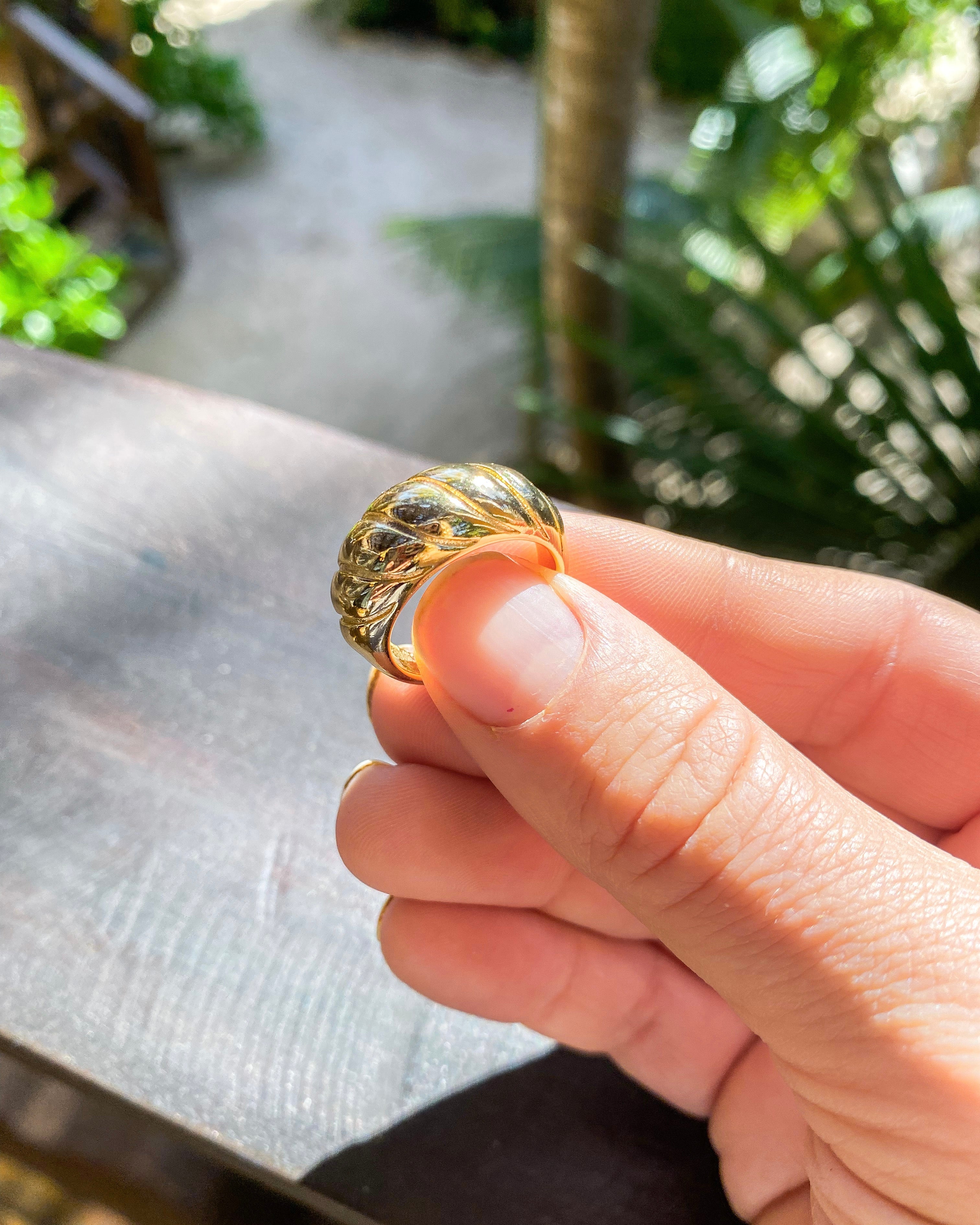 Gold Twist Ring