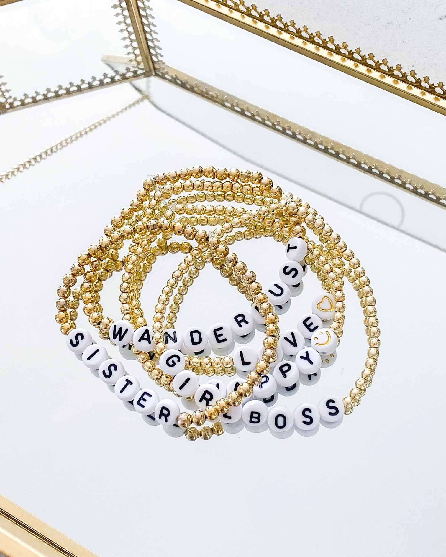 Golden Words Bracelet