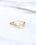 Butterfly + Pearl Ring