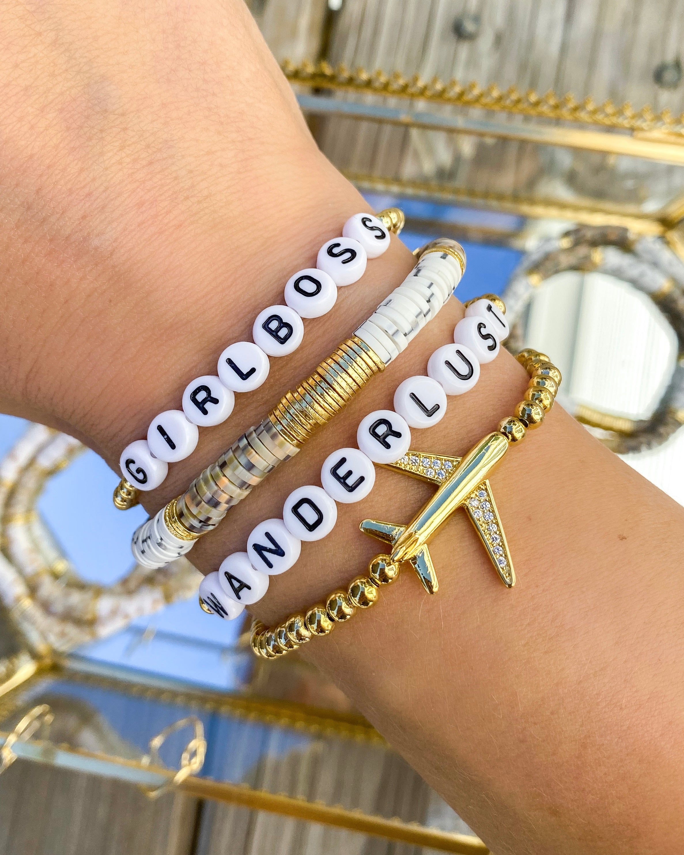 Golden Words Bracelet