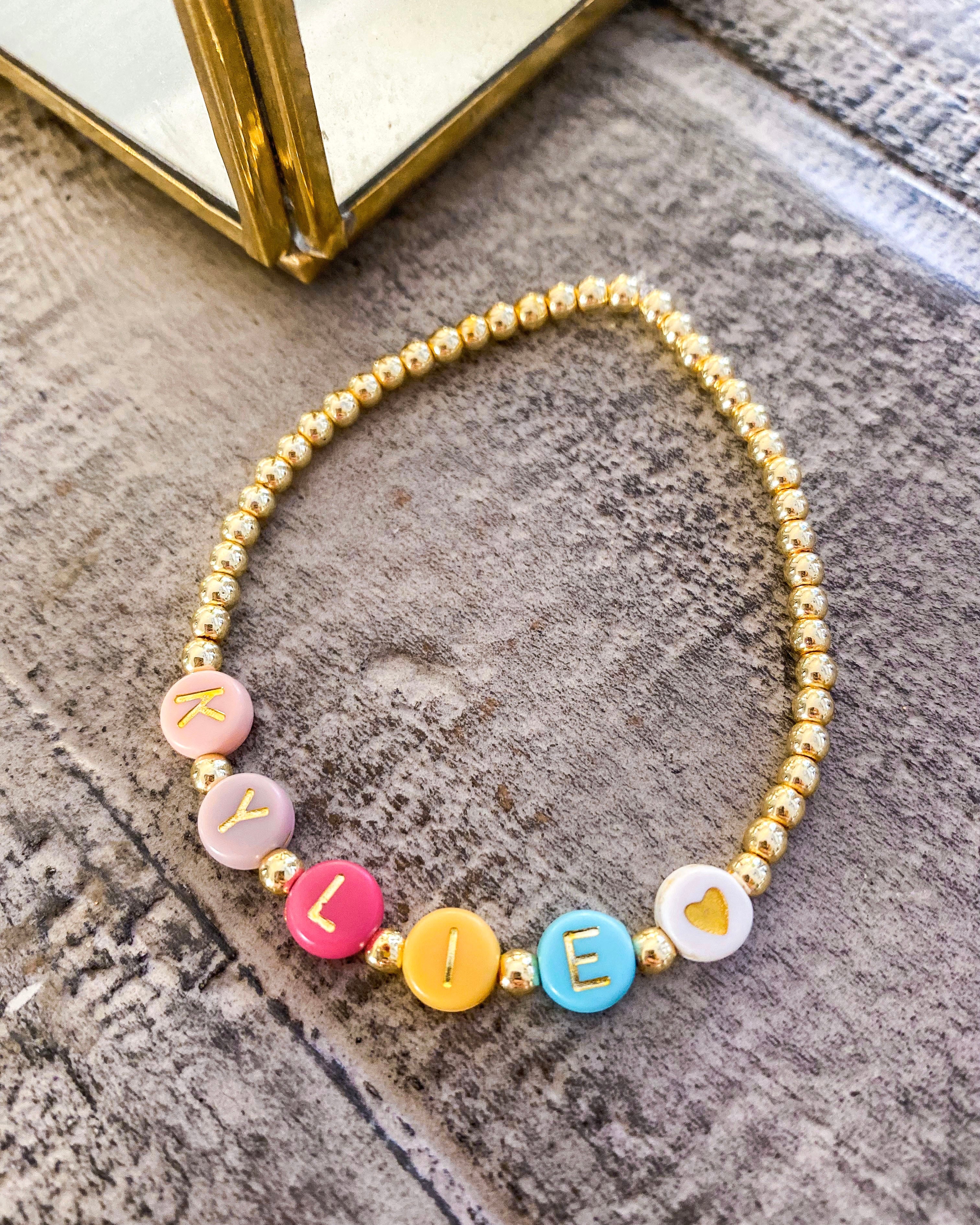 Multi Color Word Bracelet (Customizable)